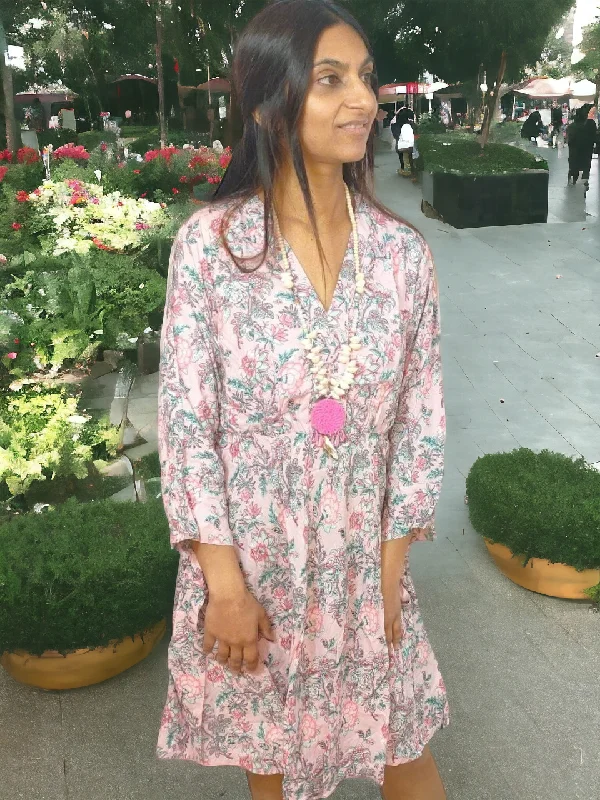 Save Up to 50% Off!Floral Dress Pink