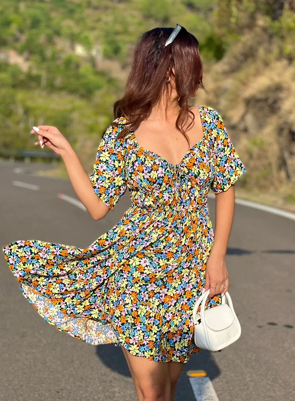 Massive Price Cuts!HEATHER- Dress (Floral)