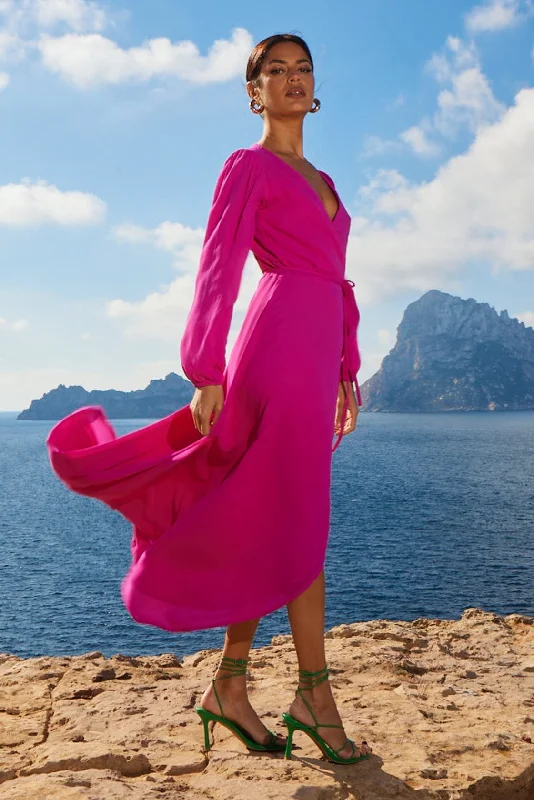 Your Shopping Wish, Our Discount Command!Jagger Maxi Dress in Magenta