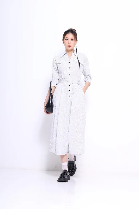 Unmissable Offers Await!Kiera Maxi Pinstripe Dress