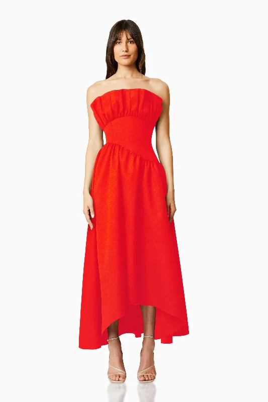 Your Dream Deal is Here!Laurel Sleeveless Maxi Dress In Red