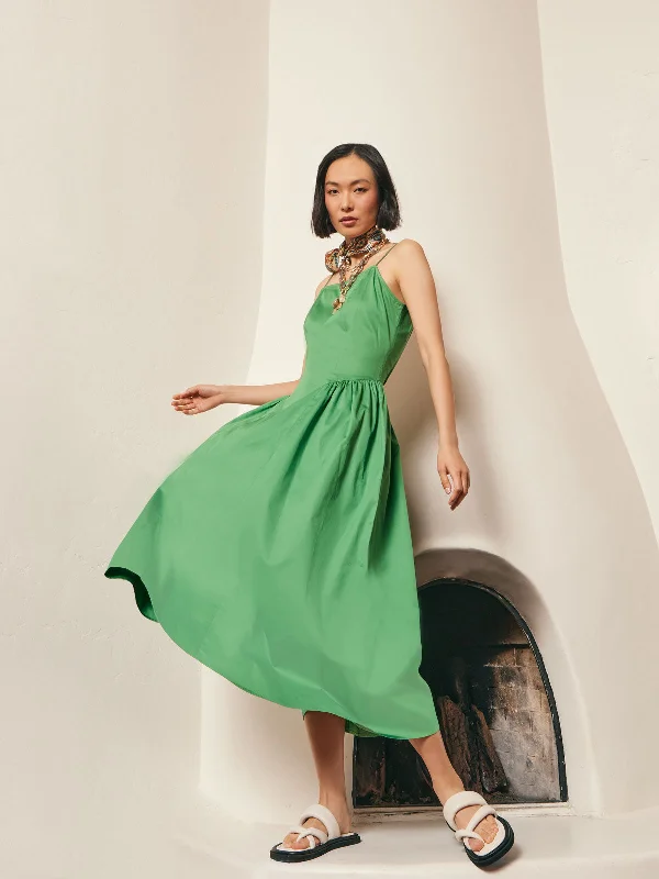 Today Only – Don’t Miss It!Modern Fit & Flare Cotton Maxi Dress