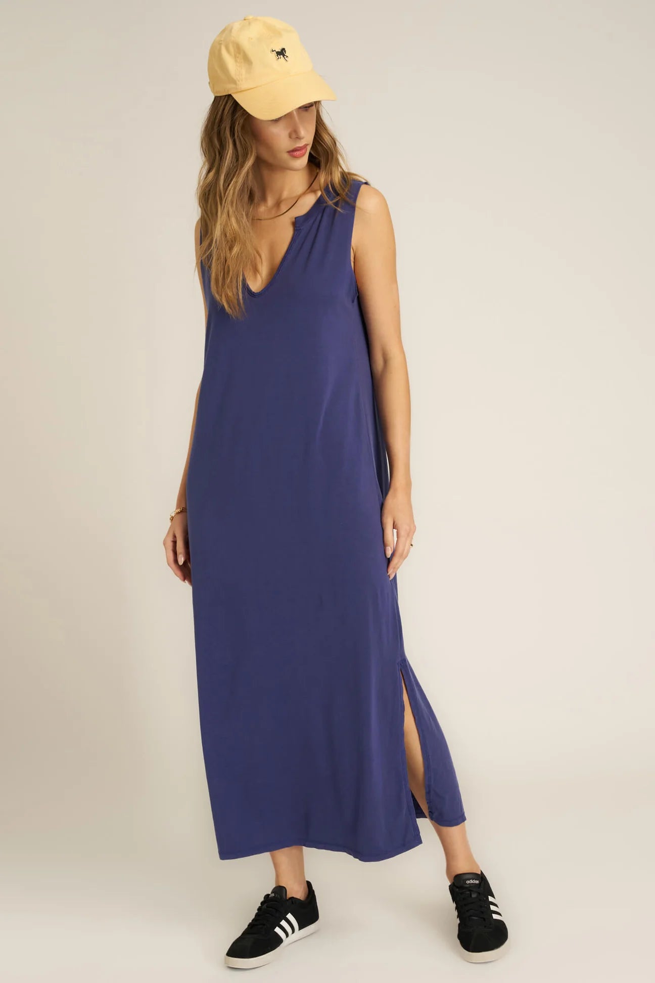 Best Offers of the Month!Navy V-Neck Tshirt Maxi Dress