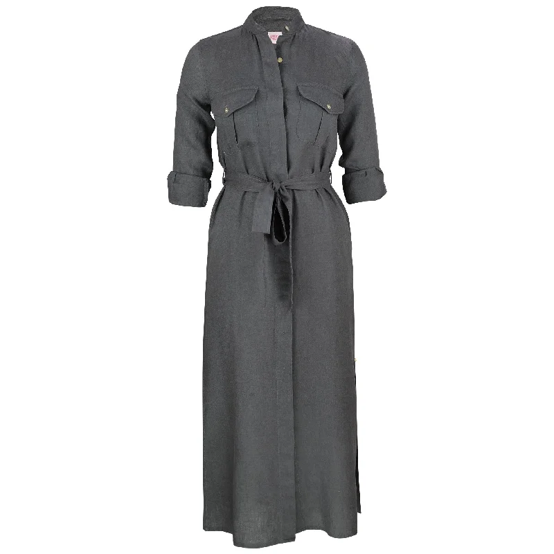Price Drop Alert!Nellie Safari Maxi Dress Charcoal