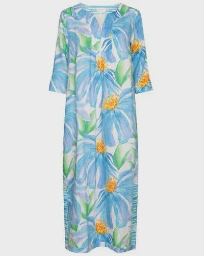 Shop Today, Save Tomorrow!NOLOGO Denim flower pint linen maxi dress