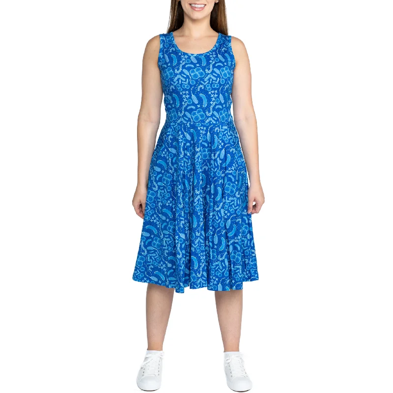 Save More Than Ever!Paisley Bacteria Sleeveless Twirl Dress