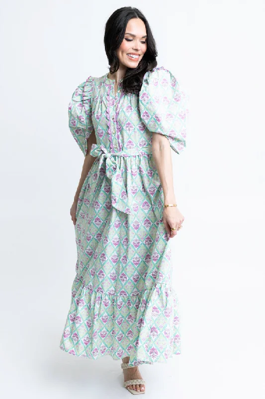 Crazy Discounts Inside!Paris Floral Tier Maxi Dress