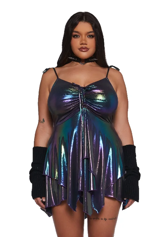 Great Deals, Just for You!Plus F Is For Fairies Handkerchief Dress - Holo Metallic Great Deals, Just for You!Plus F Is For Fairies Handkerchief Dress - Holo Metallic