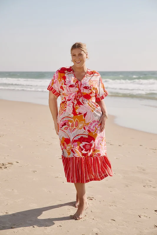 Buy More, Pay Less!Selma Maxi Dress in Coralene
