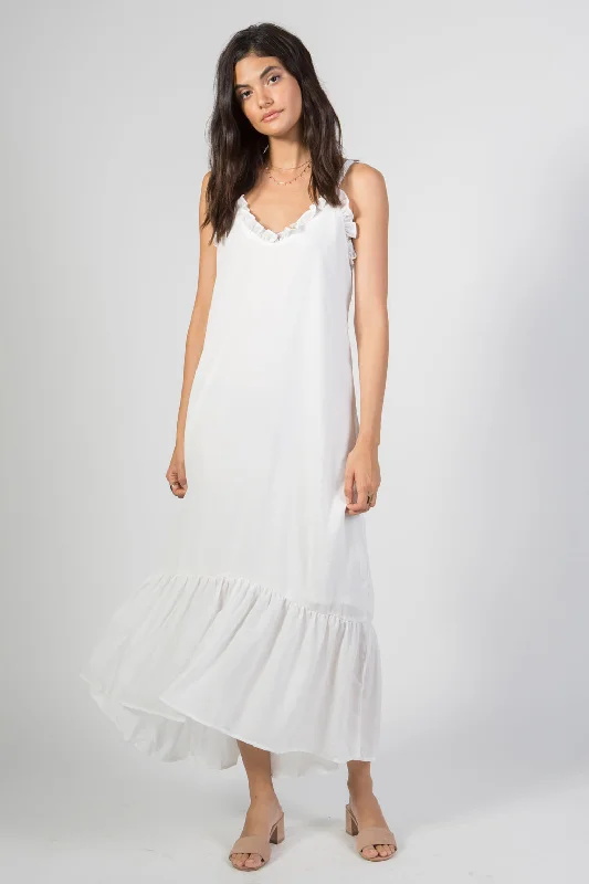 Snag the Best Prices Now!Ruffled Edge Maxi Dress