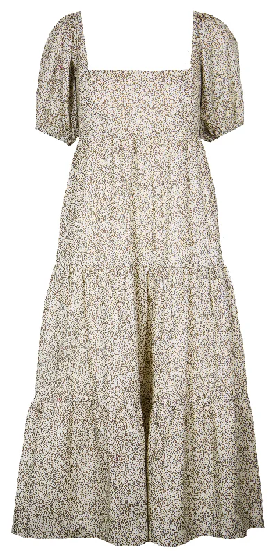 Get It Before It’s Gone!Square Neck Tiered Maxi Dress