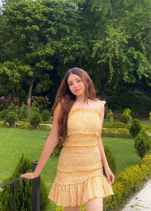 Shop More, Spend Less!SUN-DAE- Gingham Dress