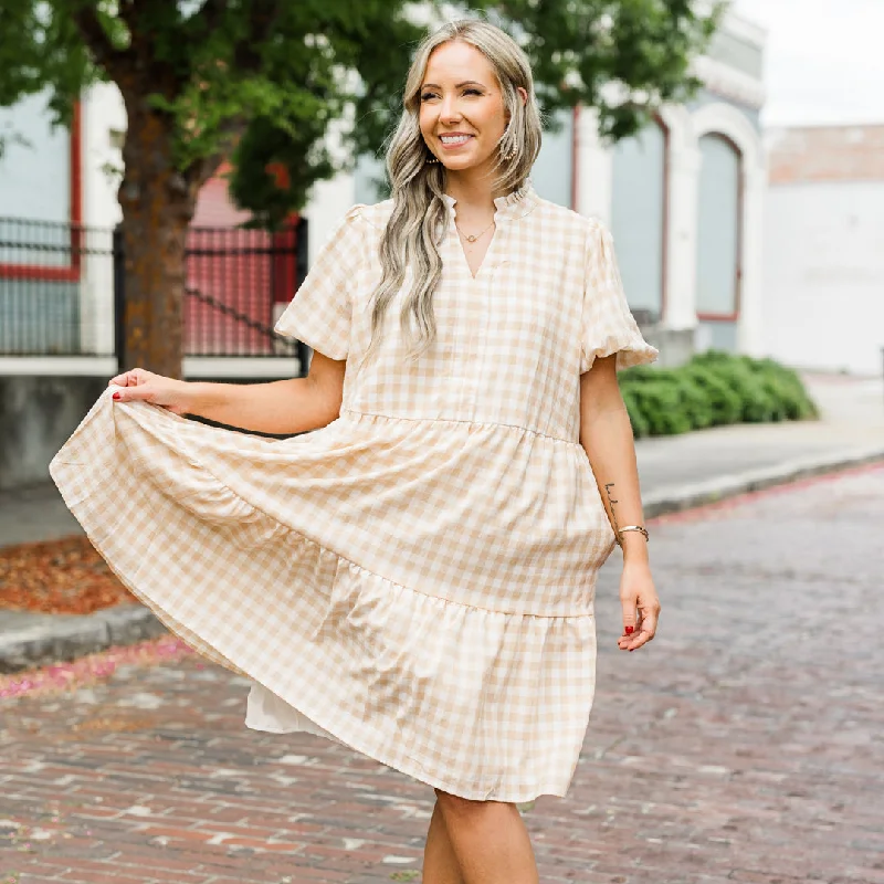 Shop Now and Save!Swing Of Things Dress, Taupe