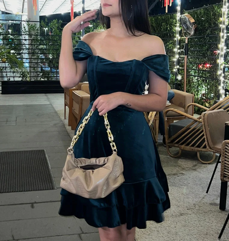 One Day Only – Huge Savings!Tinker- Flare Dress (Emerald)