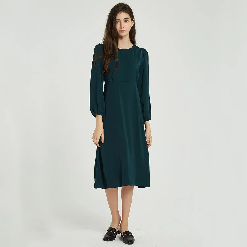 Huge Savings – Act Now!FashionSierra - Women Solid Elegant O Neck Long Sleeve Dresses Huge Savings – Act Now!FashionSierra - Women Solid Elegant O Neck Long Sleeve Dresses