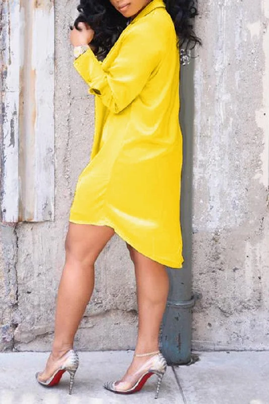 Limited Edition, Limited Price!Women's Night Club Low Deep Temperament Commute Sexy Solid Color Dress