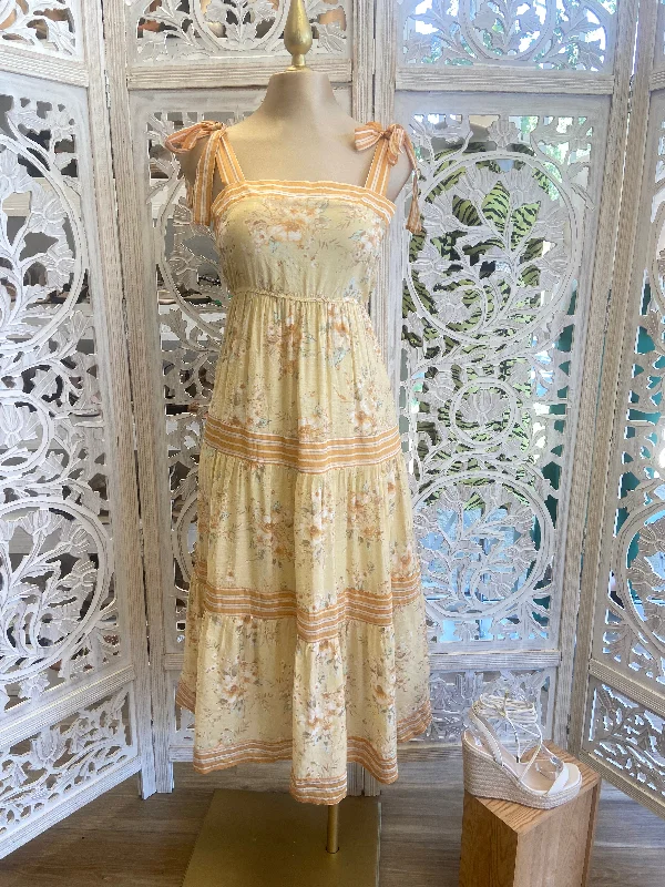 Best Offers of the Month!Yellow Tied Maxi Dress