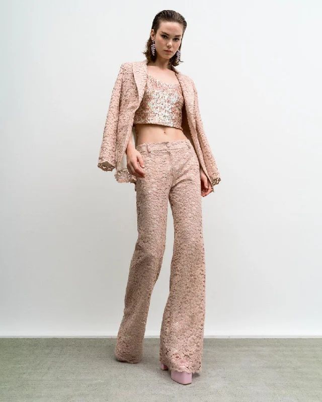 Today Only – Don’t Miss It!Access Pink Long Lace Trouser