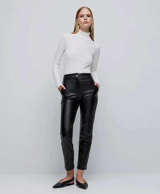 One Click Away from Big Savings!Access Fashion High Waist Straight Shimmery Pants