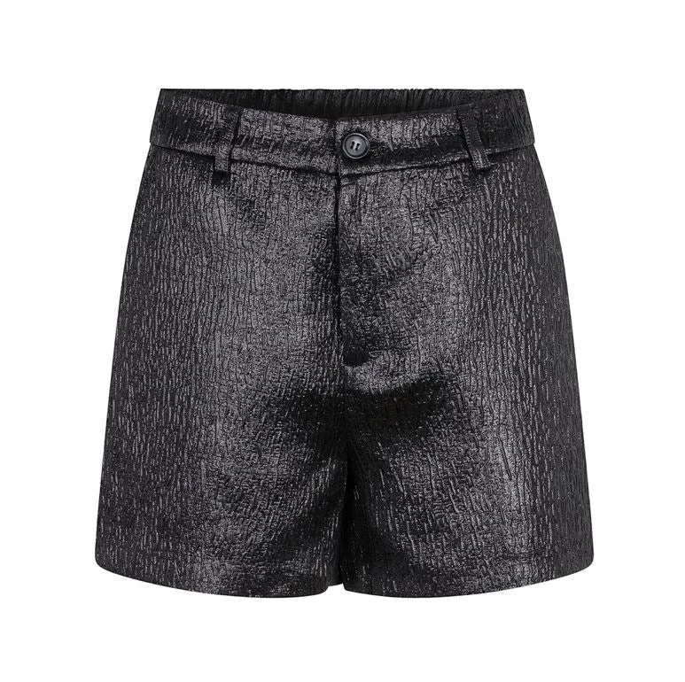 Get More, Spend Less – Shop Now!Esqualo Shimmery Metallic Black Shorts