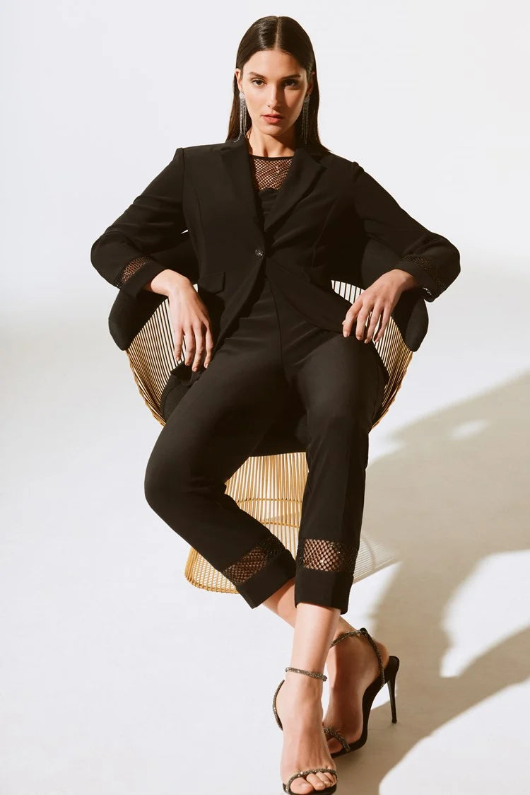 Special Offer – Act Fast!Joseph Ribkoff Signature Silky Knit And Rhinestone Mesh Pants