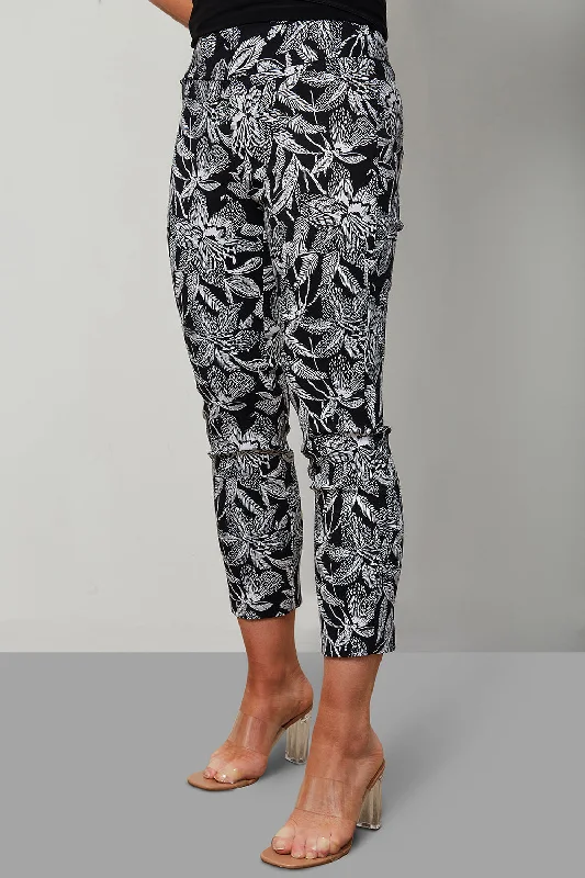 Find Your Perfect Deal Today!Joseph Ribkoff Monochromatic Floral Print Trousers