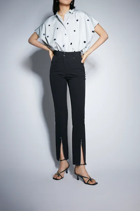 Get Ready to Save!Lily Zip Leg Front Trousers