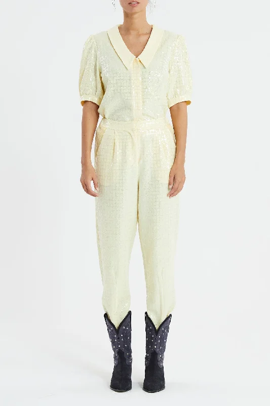 Savings You Can’t Ignore!Lollys Laundry Yellow Sequin Maisie Pants
