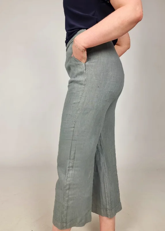 Limited Stock Available!Lotus Eaters Wide Leg Cropped Trouser