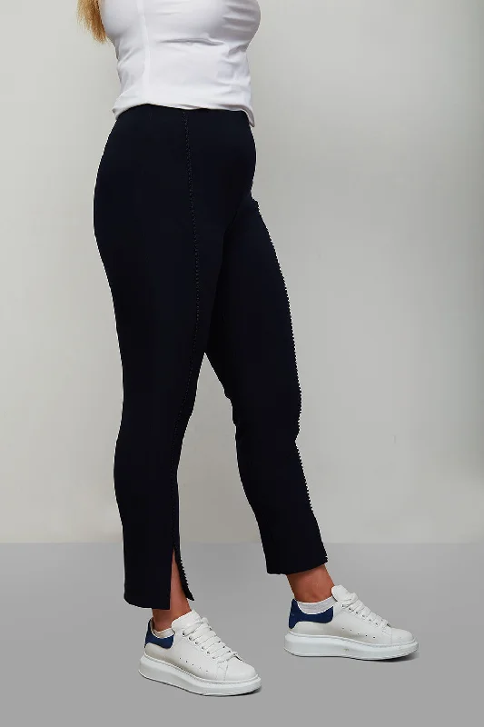 Hottest Discounts of the Year!Joseph Ribkoff Subtle Pom-Pom Detail Trousers