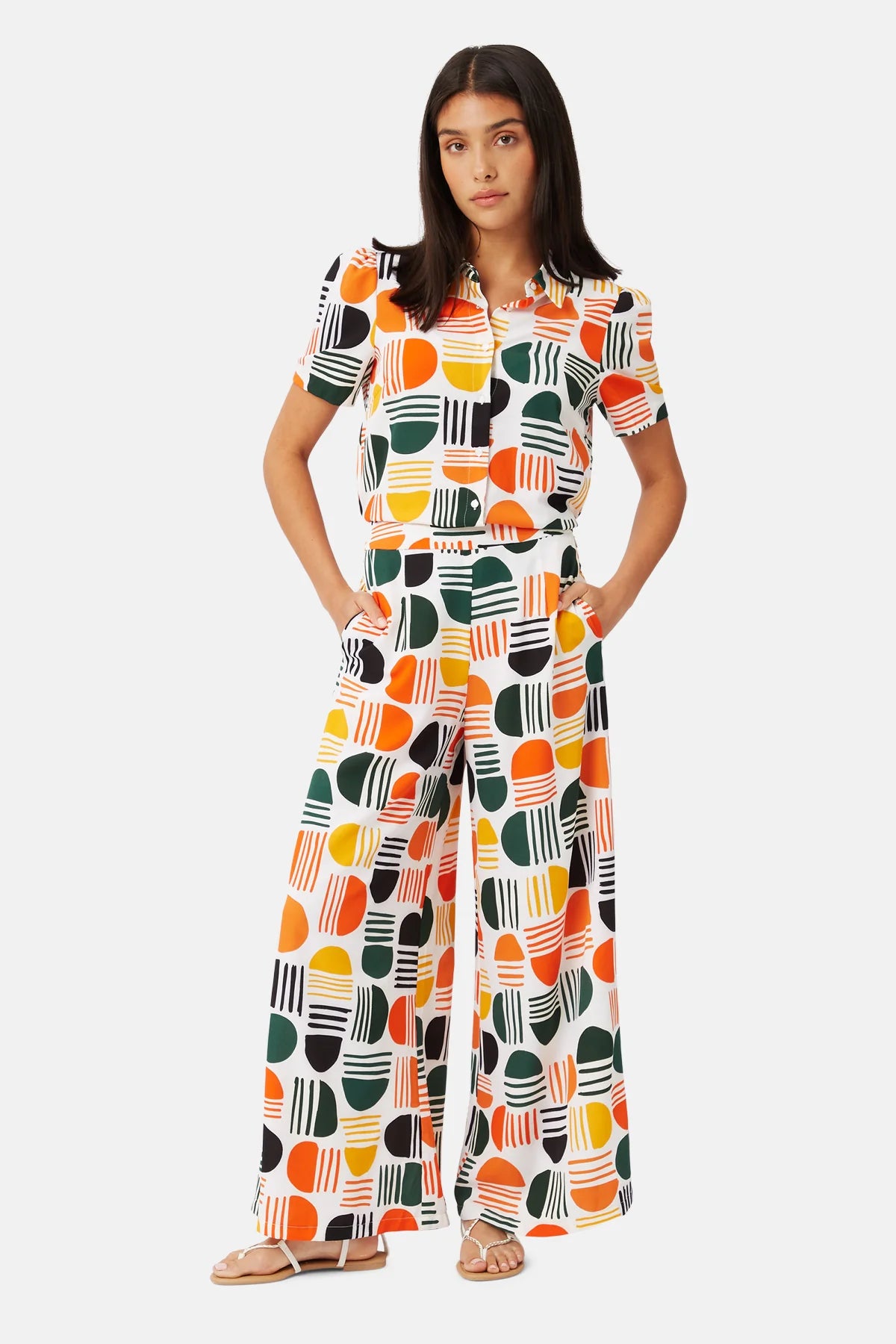 Get More for Less!Traffic People Retro Rose Flared Multi Coloured